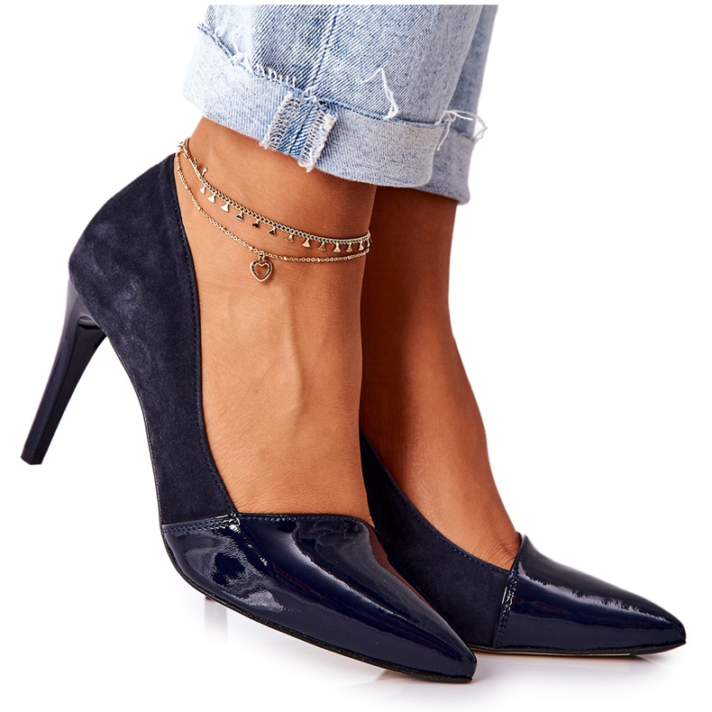 Cuir Monnari 0170-013 Marine Talons bleu marin Cuir Monnari 0170-013 Marine Talons bleu marin