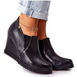 Bottes Noires Sur Compensée Monnari M79/1 le noir Bottes Noires Sur Compensée Monnari M79/1 le noir