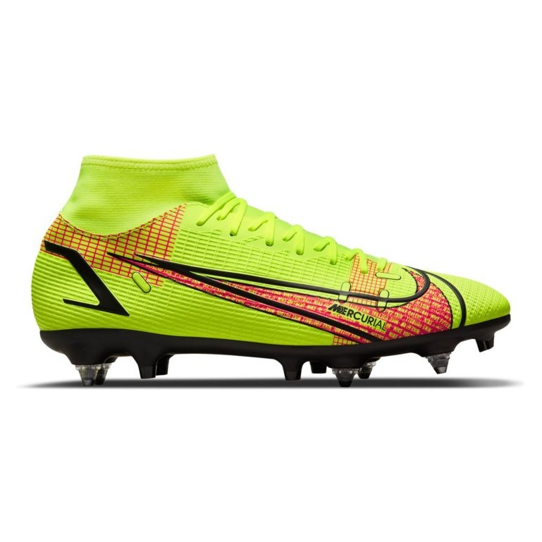 Chaussures de football SG en vert et rouge - Élite Pro Nike