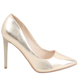 Escarpins sur un talon Eva Gold doré
