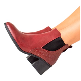 Evento Bottes classiques en éco-cuir rouge