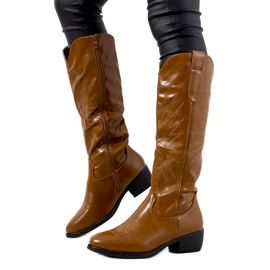 Bottes de cowboy marron, haute isolation Berthiaume brun