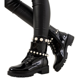 Chaussures Corso femme laquées noires le noir