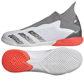 Chaussures de football Adidas Predator Freak.3 Ll In M FY7823 gris, blanc gris Chaussures de football Adidas Predator Freak.3 Ll In M FY7823 gris, blanc gris