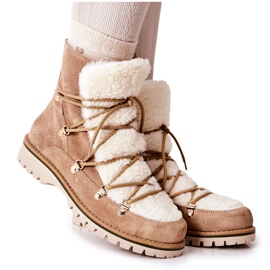 Bottes chaudes Trappeurs Beige Jiliana