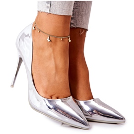 PG2 Miroir élégant Adrinnah à talons argentés