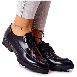 Chaussures en cuir Monnari M73 / 1 Noir multicolore