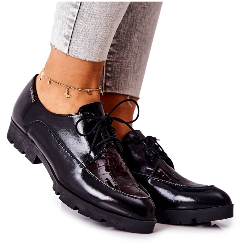 Chaussures en cuir Monnari M73 / 1 Noir le noir multicolore
