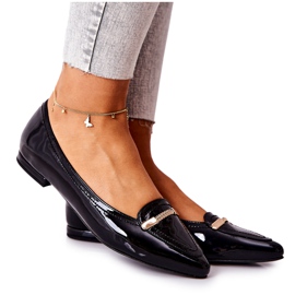 Ballerines Monnari Cuir Laqué 0160-020 Noir le noir