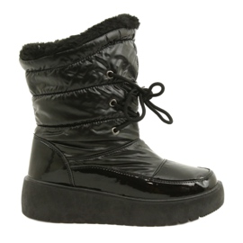 Bottes de neige nouées noires Filippo DBT3403 le noir