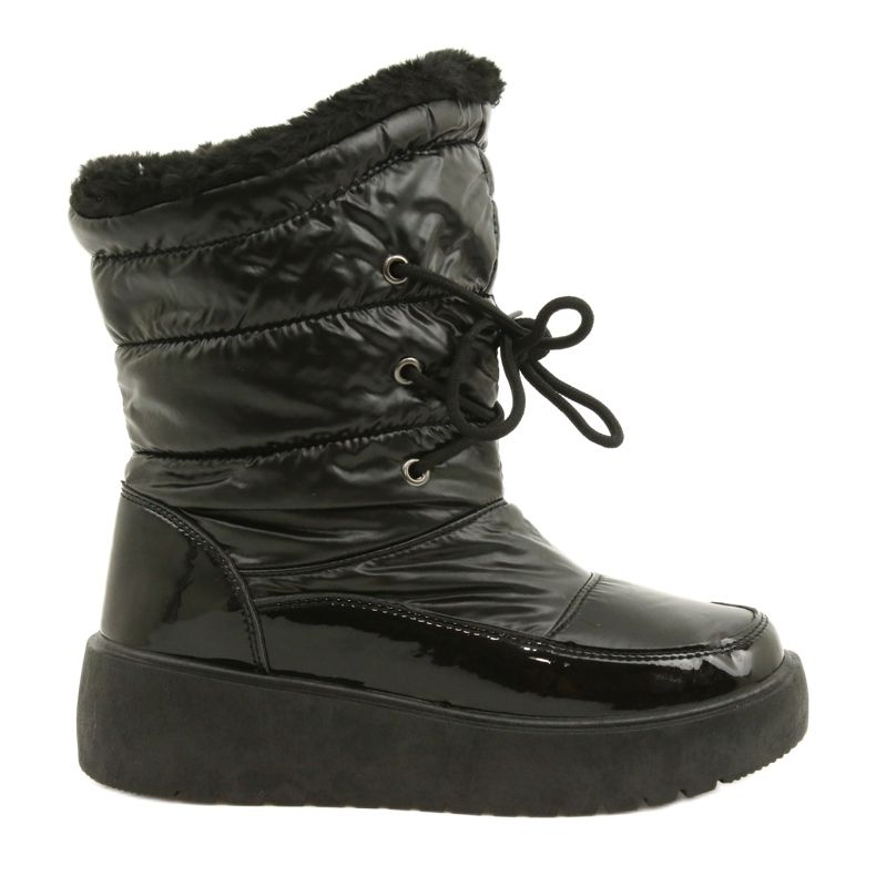 Bottes de neige nouées noires Filippo DBT3403 le noir