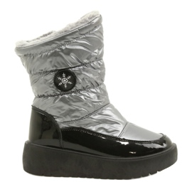 Bottes de neige des femmes FLAKES SNOW FILIPPO DBT3404 Black and Silver le noir