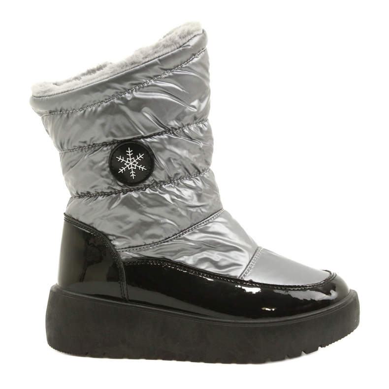 Bottes de neige des femmes FLAKES SNOW FILIPPO DBT3404 Black and Silver le noir