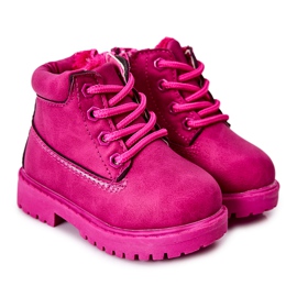 Bottes de Trappeur Chaudes Enfant Fuchsia Dexter rose
