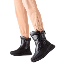 Weide Bottes de neige décontractées noires le noir