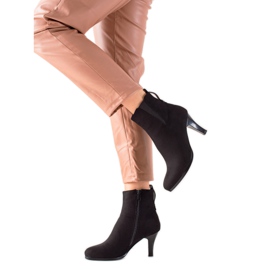 Gogo Bottes chaudes sur un talon haut le noir