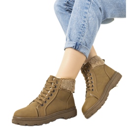 Bottines isolées vertes pour femmes Milani kaki