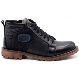 Mario Pala Bottes d'hiver pour hommes noires 865MP