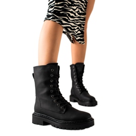 Erynn Travailleurs à lacets noirs classiques