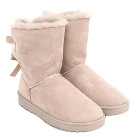 Bottes de neige femme avec nœuds Tosse Beige