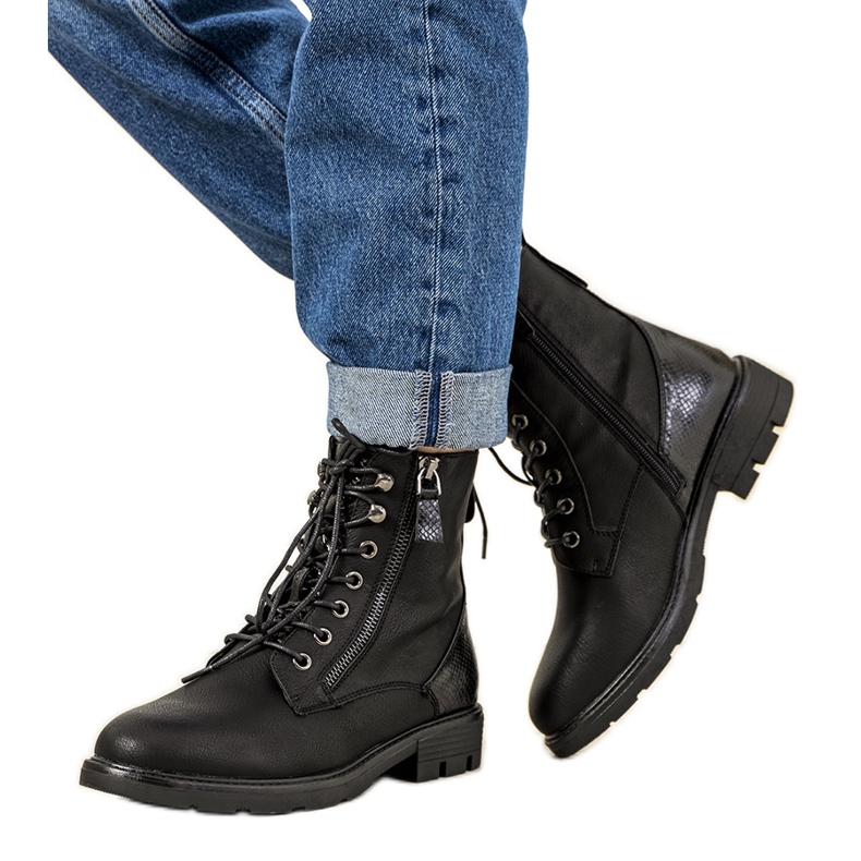 Bottes isolantes noires Gaspar le noir