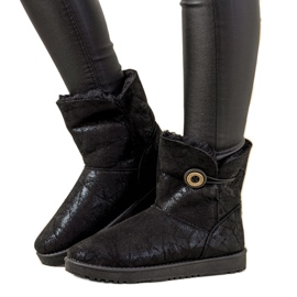 Bottes de neige noires pour femmes de Kanga