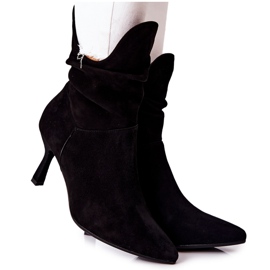 Bottes En Cuir À Talons Hauts Laura Messi 2427 Noir