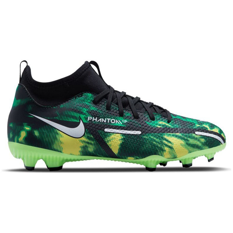 Chaussures de football Nike Phantom GT2 Academy Df Sw Mg Jr DM0742-003 multicolore vert