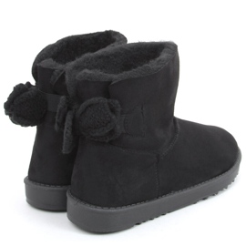 Emusy avec nœud en laine Kelly Black noir