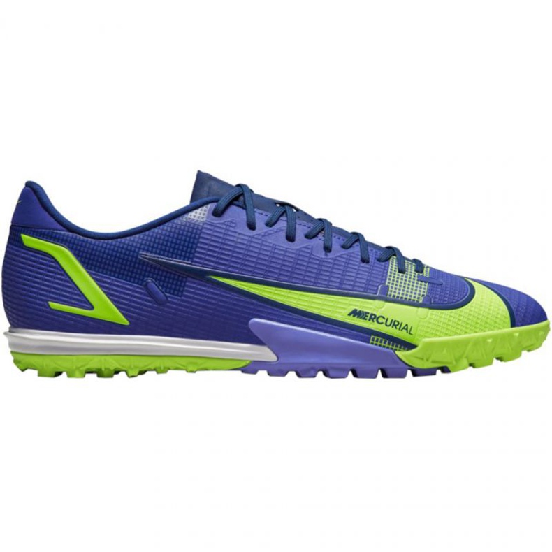 Nike Mercurial Vapor 14 Academy Tf M CV0978 474 chaussures de football bleu vert bleu