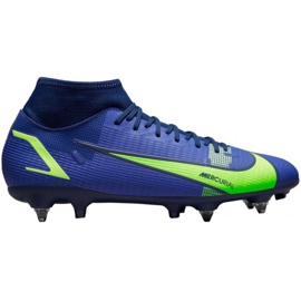 Nike Mercurial Superfly 8 Academy SG-PRO Ac M CW7432 474 chaussures de football bleu bleu