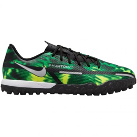 Nike Phantom GT2 Academy Tf Jr DM0739 003 chaussures de football multicolore vert