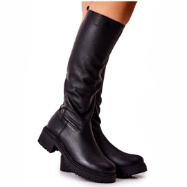 Bottines en cuir Noir Nicole 2685