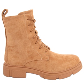 Travailleurs à lacets Zoe Camel brun
