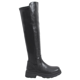 Bottines cavalières femme Sofia Noir le noir
