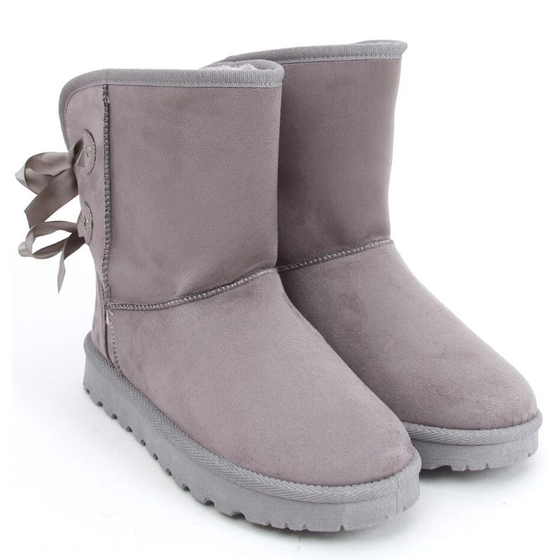 Bottes de neige Emusy avec nœuds Stella Grey gris Bottes de neige Emusy avec nœuds Stella Grey gris