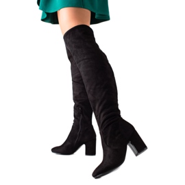 Super Me Bottines classiques à talons hauts le noir