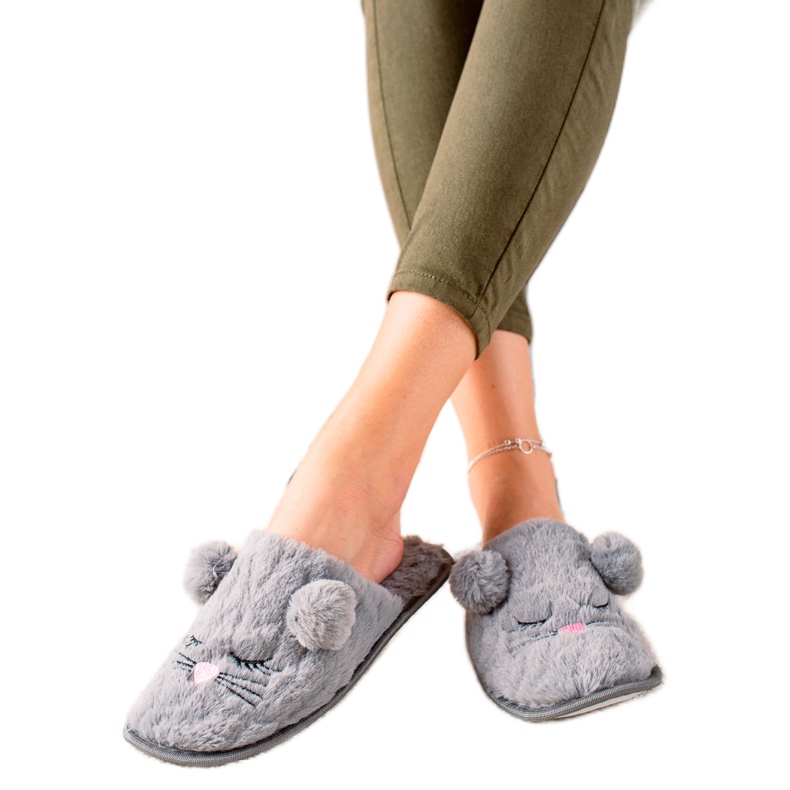 Evento Chaussons chauds gris