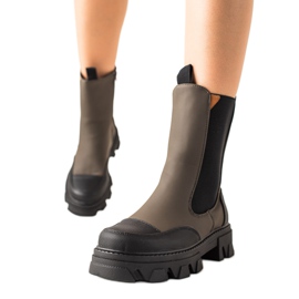 Seastar Bottes de mode de travail kaki vert Seastar Bottes de mode de travail kaki vert