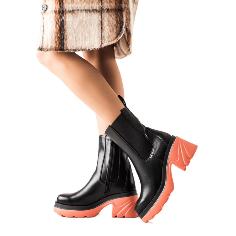 Seastar Bottes à plateforme colorée le noir