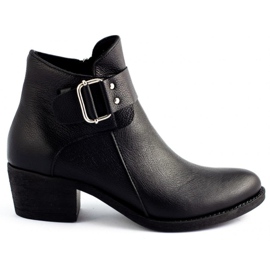 Olivier Bottes en cuir noir le noir