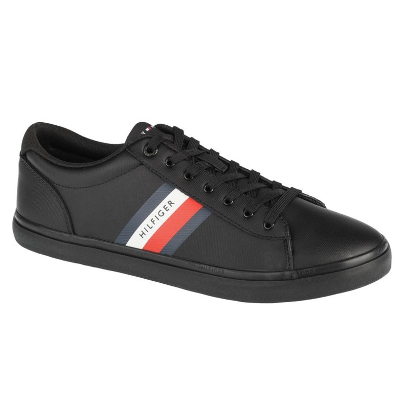 Chaussures Tommy Hilfiger Essential Leather Vulc Stripes FM0FM03722-BDS le noir