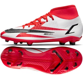 Chaussures de football Nike Mercurial Superfly 8 Club CR7 Mg M DB2855-600 multicolore oranges et rouges