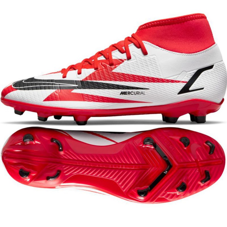 Chaussures de football Nike Mercurial Superfly 8 Club CR7 Mg M DB2855-600 multicolore oranges et rouges