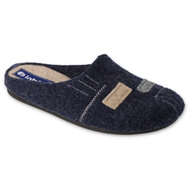 Inblu chaussures pour hommes 155M014 bleu marine gris