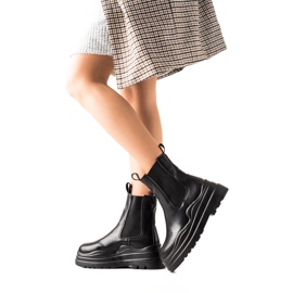 TRENDI Bottines Chelsea sur la plateforme de mode le noir