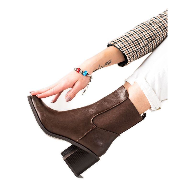 Laura Mode Bottes élégantes brun