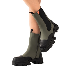 Seastar Bottes de mode de travail le noir kaki