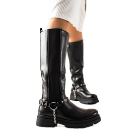 Sixth Sense Bottes sur la plate-forme avec ornement noir
