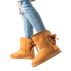 TRENDI Mukluki avec un arc jaune